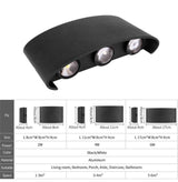 AeroGlow Multi-Beam LED Wall Light