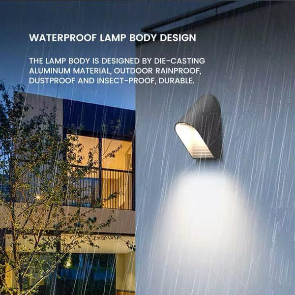 Circular Halo LED Outdoor Wall Light