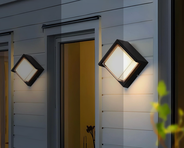 Geometric Frame LED Outdoor Wall Light